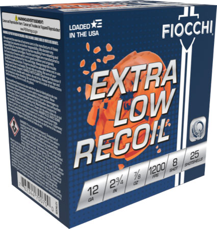 CCHI LOW RECOIL 12GA 2.75 7/8OZ #8 1200FPS 250RD CASE Ammo