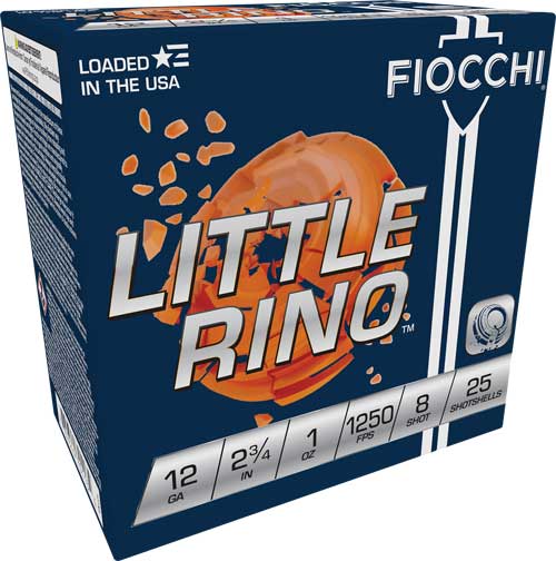 CCHI LITTLE RINO 12GA 2.75 1OZ #8 1250FPS 250RD CASE Ammo