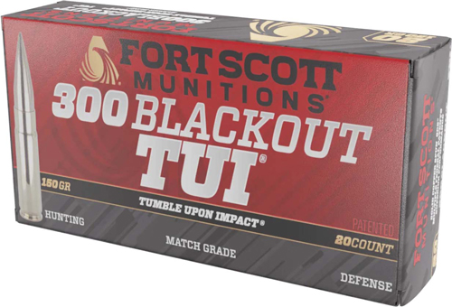 t Scott Munitions CNC Machined TUI .300 AAC Blackout 150 Gr Solid Ammo