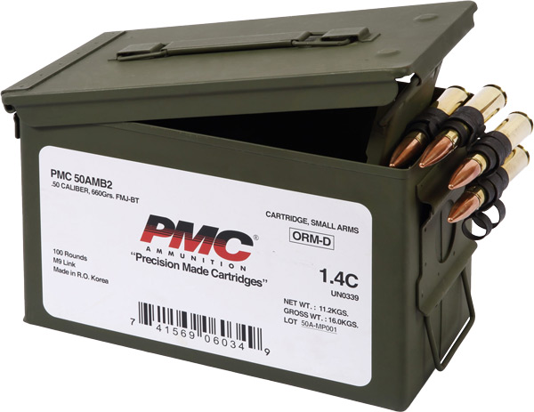 PMC 50ALINK M B  Linked Bronze Full Metal Jacket 660 Grain  50 BMG 3080 FPS