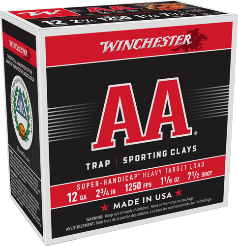Winchester 12 Gauge AAHA127 1-1/8oz 7.5 Shot chester 12 Gauge AAHA127 1-1/8oz 7.5 Shot Ammo