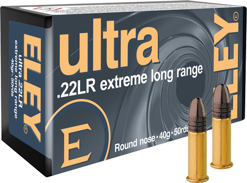 Eley Ultra Extreme Long Range .22 Long Rifle 40 Gr Solid y Ultra Extreme Long Range .22 Long Rifle 40 Gr Solid Ammo