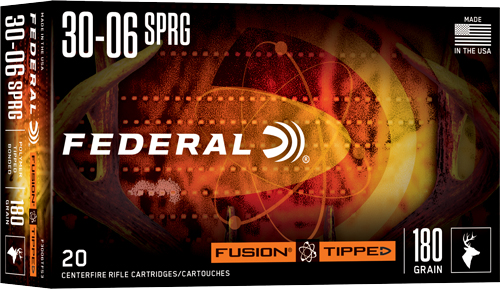 Federal Fusion Tipped .30-06 Springfield 180 Gr PolyTip eral Fusion Tipped .30-06 Springfield 180 Gr PolyTip Ammo