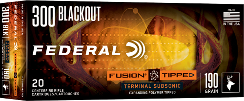eral Fusion Tipped .300 AAC Blackout 190 Gr PolyTip Ammo