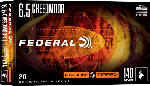 eral Fusion Tipped 6.5mm Creedmoor 140 Gr PolyTip Ammo