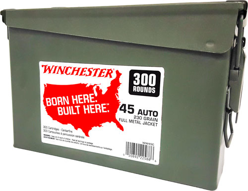 chester WW45C USA Target 45 ACP 230 Gr Full Metal Jacket (FMJ) 300 Per Box/ 2 Cs Ammo