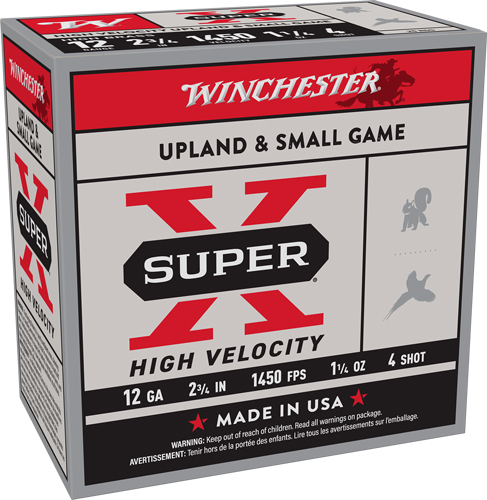 chester Super X High Velocity #4 12 Gauge 1-1/4 Oz 2.75 In Ammo