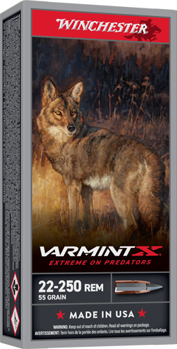 chester Varmint X .22-250 Remington 55 Gr PolyTip Ammo