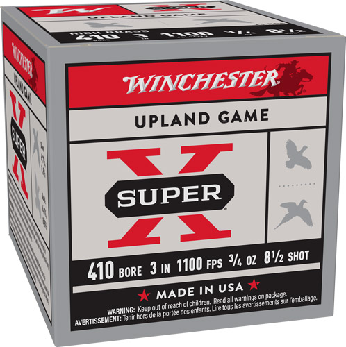 Winchester Ammo X413H85 Super X Heavy Game Load High Brass 410Gauge 3 3/4oz 8.5Shot 25 Per Box/10 Case chester X413H85 Super X Heavy Game Load High Brass 410Gauge 3 3/4oz 8.5Shot 25 Per Box/10 Case Ammo