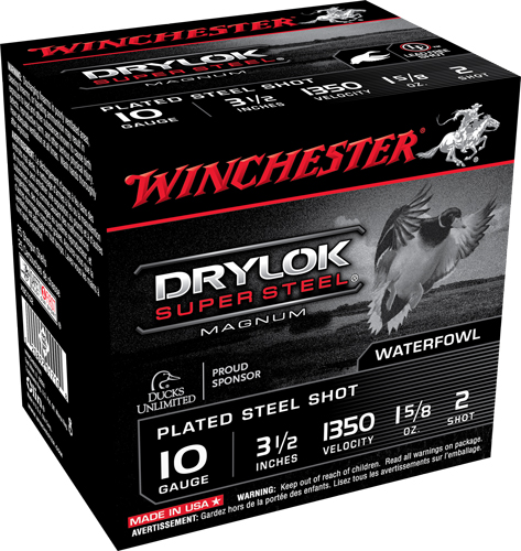 chester XSC102 Drylok Super Steel Magnum 10 Gauge 3-1/2 1-5/8oz #2 1350 Fps Ammo